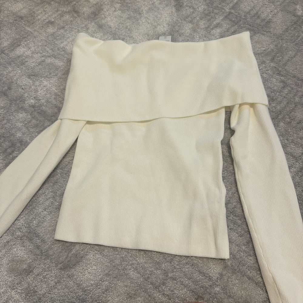 Wilfred Ribbed Cream Top